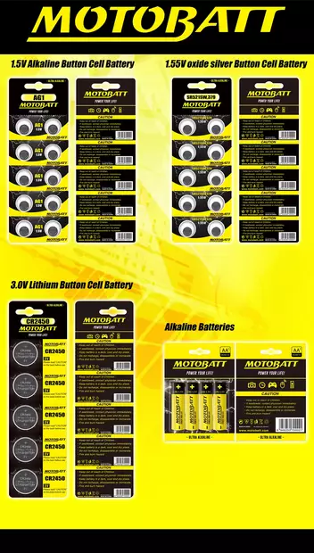 Motobatt AG1,LR621,364 1.5V Alkaline battery (10pcs) - Sähköasennustarvikkeet - D278054 - 1