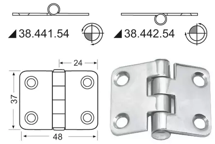 Sarana 48x37 - Veneen saranat - D124694 - 1