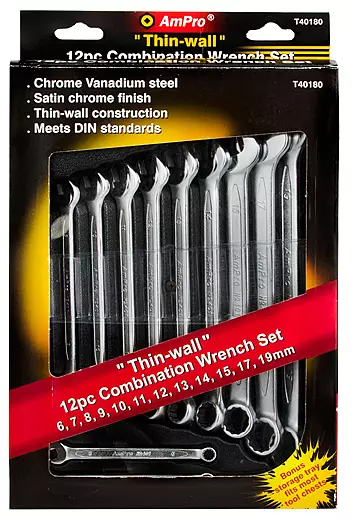 Vb-kiintolenkkiavainsarja 12-os. 6-19 mm - Kiintoavaimet - LX3744 - 2