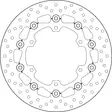Brembo Serie Oro jarrulevy kelluva - Moottoripyörän jarrulevyt - D190914 - 1