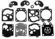 Carburetor repair set suitable for walbro - Tarvikevaraosat - 5202154 - 1