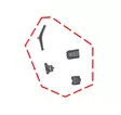 DFK Oven lukko- ja stopparisarja Vasen Premium Polaris Ranger XP 1000 + Diesel 2 - DFK hyttien varaosat ja tarvikkeet - D538904 - 1