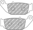 Ferodo jarrupalat Platinum taakse: Honda CBR 125R, CRF 250 M, Suzuki GSX-R 125 - Moottoripyörän jarrupalat - D495184 - 1