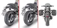 Givi HOLDER FOR SOFT BAGS LEONCINO 800 22 - Kiinnityssarjat ja tavaratelineet - D478834 - 1