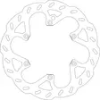 GOLDFREN jarrulevy Etu HUS 00-,KTM125-525 92- HVA 125-501 14- - Moottoripyörän jarrulevyt - D309524 - 1