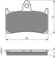GOLDFREN Jarrupalat 069 Ceramic Carbon S3 - Moottoripyörän jarrupalat - D227914 - 1