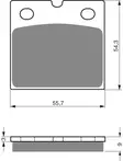 GOLDFREN Jarrupalat 081 Ceramic carbon AD - Moottoripyörän jarrupalat - D227924 - 1