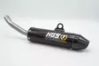 HGS Äänenvaimennin Musta hiilikuitupäädyllä 2T Racing KTM125 23-.. HVA TC125 23- - Moottoripyörän äänenvaimentimet - D460714 - 1