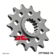 JT Eturatas JTF1902.14 - Moottoripyörän eturattaat - D431664 - 1