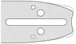Laippa ja 2 teräketjua .325" 1,3mm 56L - Moottorisahan ketju- ja laippapaketit - 05654 - 2