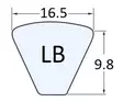 Mitsuboshi kiilahihna lb34 - Tarvikevaraosat - LB34 - 3