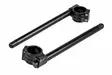 Ohjaustangon Clip-on Black Aluminum 22mm (7/8") 37mm (1set) - Moottoripyörän ohjaustangot - D253944 - 1