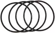 Orbitrade, gasket set - Öljynjäähdyttäjän tiivisteet - D158904 - 1
