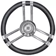 Osculati Steer.wheel C SS/black 350mm - Veneen ohjauspyörät - D239984 - 1