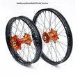 REX WHEELS 21-1,60 KTM EXC 03-15, SX-F 03-14 MUSTA VANNE/ORANSSI NAPA 26MM - Moottoripyörän vanteet - D221944 - 1