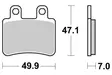 Sbs Jarrupalat Ceramic (773HF) - Mopon ja skootterin jarrupalat - D32544 - 2