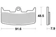 Sbs Jarrupalat Ceramic - Moottoripyörän jarrupalat - D220954 - 1