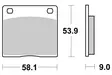 Sbs Jarrupalat Ceramic - Moottoripyörän jarrupalat - D91494 - 2