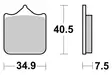 Sbs Jarrupalat Sintered - Moottoripyörän jarrupalat - D21194 - 2