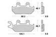 Sbs Jarrupalat Sintered - Moottoripyörän jarrupalat - D2674 - 1