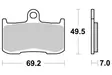 Sbs Jarrupalat Sintered - Moottoripyörän jarrupalat - D30784 - 1