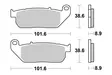 Sbs Jarrupalat Sintered - Moottoripyörän jarrupalat - D65824 - 1