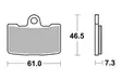 Sbs Jarrupalat Sintered - Moottoripyörän jarrupalat - D75504 - 1