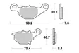 Sbs Jarrupalat Sintered Offroad - Moottoripyörän jarrupalat - D220974 - 1