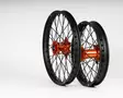 Sixty5 KTM Musta/Oranssi Enduro 1.6-21"/2.15-18" vannesarja - Moottoripyörän vanteet - D446914 - 1