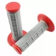 TMV Grips Dual Compound Gray-Red - Moottoripyörän kahvakumit - D449904 - 1