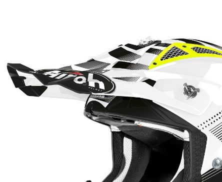 Airoh Aviator Ace Lippa Nemesi white gloss - Offtoad kypärien lipat - D341984 - 1