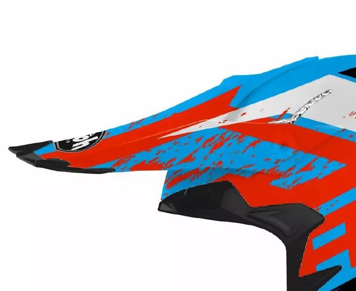 Airoh Terminator Open Vision Lippa Hanger azure matt - Offtoad kypärien lipat - D342024 - 1