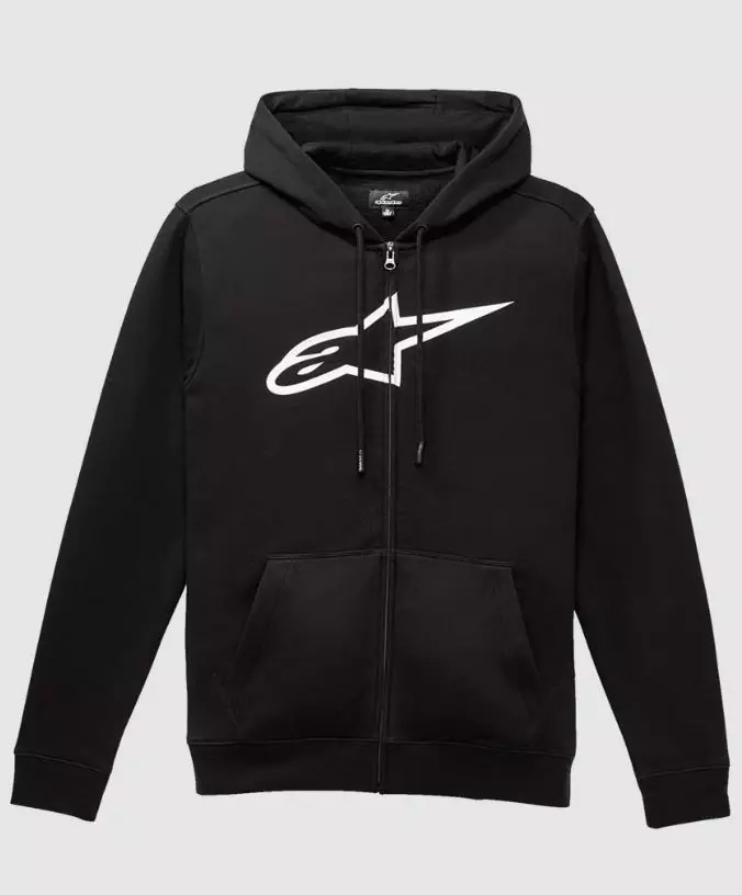 Alpinestars Fleece Angeless Zip Hoodie v3 Black/White - Hupparit ja svetarit - D499774 - 1