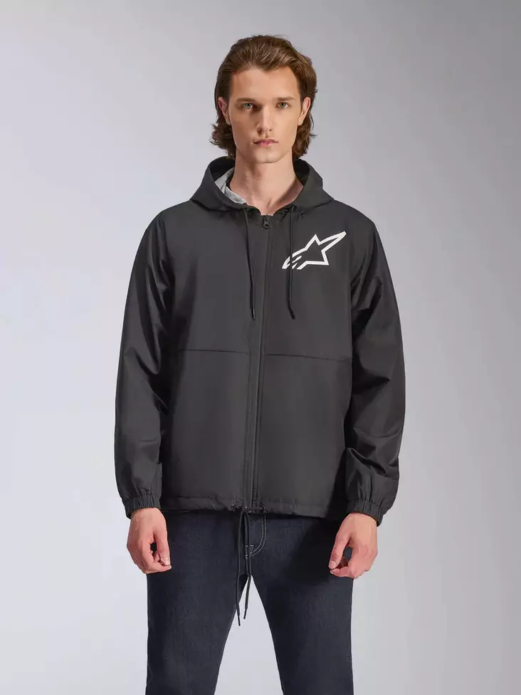 Alpinestars Jacket Speeder Chromium Windbreaker Black/White - Vapaa-ajan takit - D528534 - 1