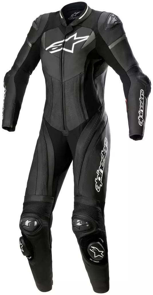 Alpinestars Nahkapuku Naisten 1-pc Tech Air GP Plus Musta/Valkoinen/Harmaa - Moottoripyörä nahkapuvut - D413414 - 1