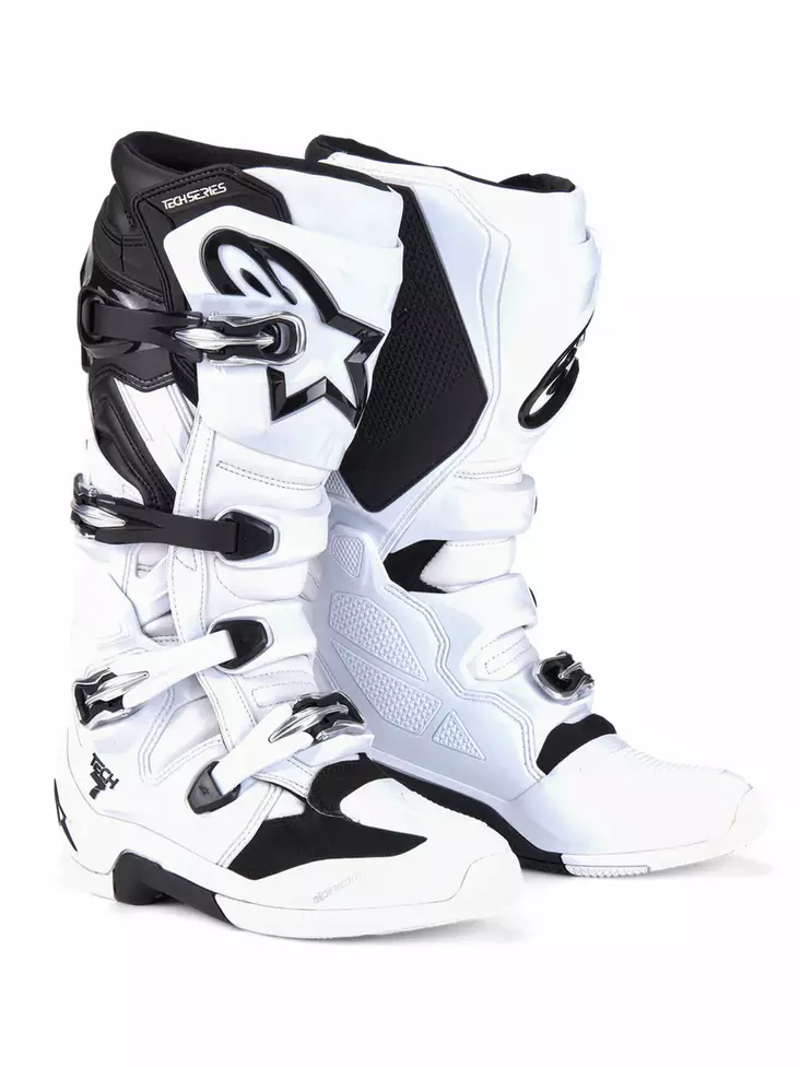 Alpinestars Saapas Tech 7 Valkoinen/Musta - Crossi ajosaappaat - D495404 - 1