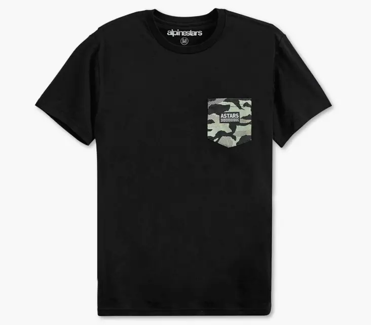 Alpinestars T-Paita Pocket Camo Musta - T-paidat ja topit - D413504 - 1