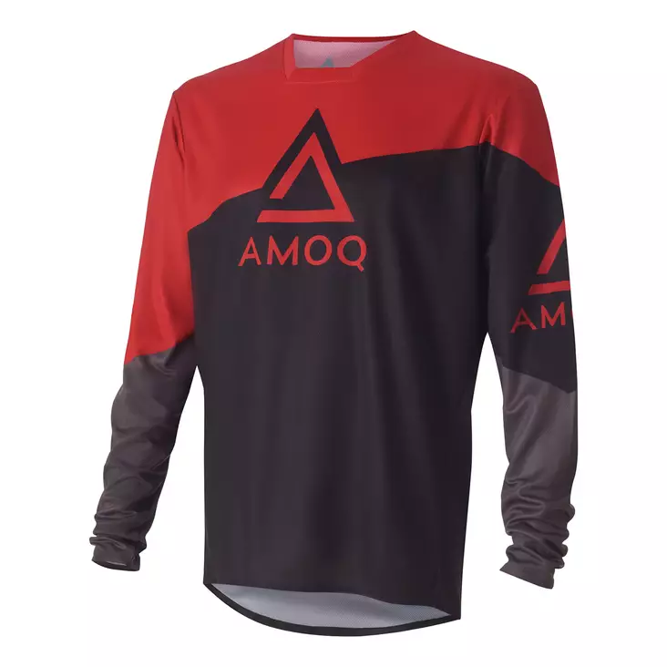 AMOQ Ascent Strive motocross-ajopaita musta/punainen - Crossipaidat - D421984 - 1