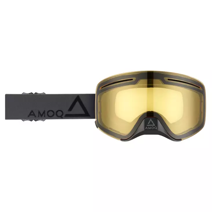 AMOQ Vision Vent+ Magnetic Ajolasit Tumman Harmaa-Musta - Keltainen - Kelkkalasit - D443544 - 1