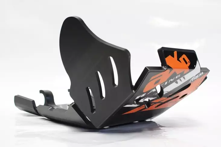 AXP Xtrem HDPE Skid Plate Black KTM EXCF250/EXCF350 17- - Moottoripyörän pohjapanssarit - D243644 - 1