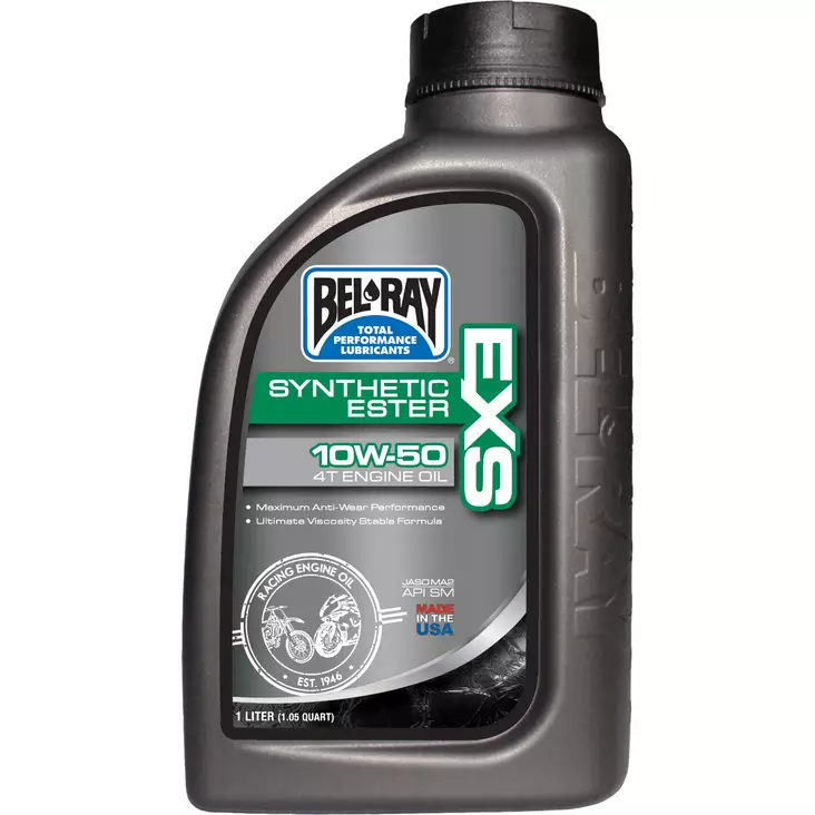 Bel-Ray EXS Full Synthetic Ester 4T Engine Oil 10W-50 1L - Moottoriöljyt - D6094 - 1