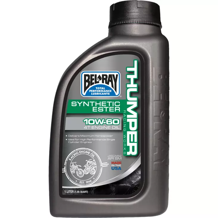 Bel-Ray Thumper® Racing Works 10W-60 Synthetic Ester 4T Engine Oil 1L - Moottoriöljyt - D171524 - 1