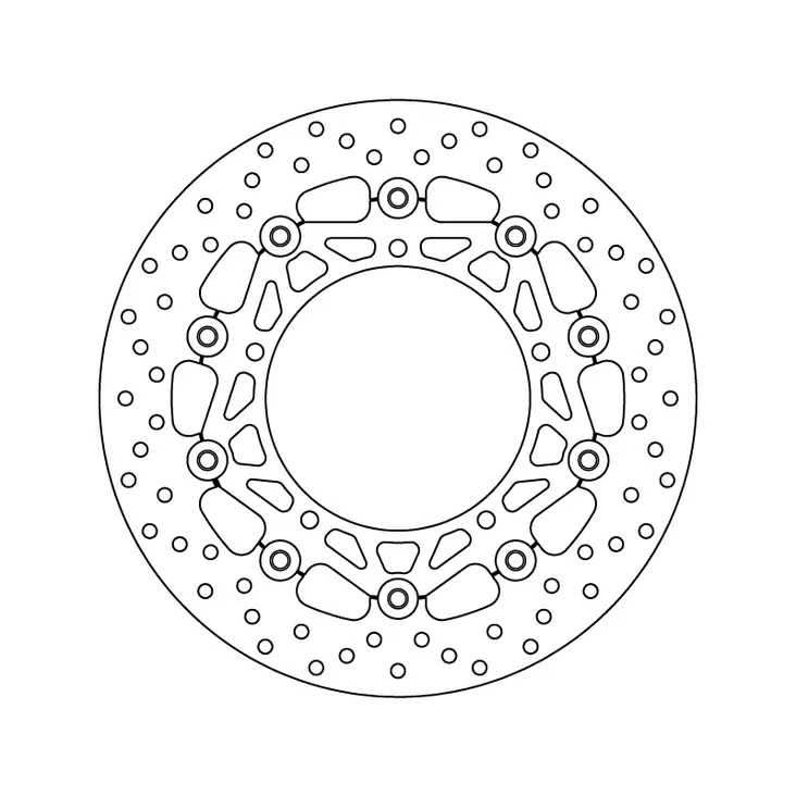 Brembo Serie Oro jarrulevy kelluva - Moottoripyörän jarrulevyt - D122914 - 1