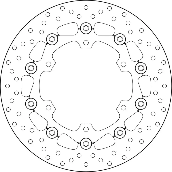 Brembo Serie Oro jarrulevy kelluva - Moottoripyörän jarrulevyt - D190914 - 1