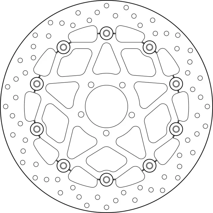 Brembo Serie Oro jarrulevy kelluva - Moottoripyörän jarrulevyt - D190924 - 1