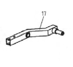 Bronco Pyörän kannake niittyleikkuri 77-12490 - Työlaitteiden varaosat ja tarvikkeet - D460614 - 1
