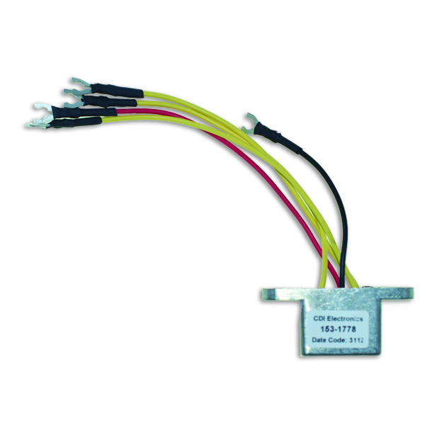 Cdi Elec. Johnson Evinrude Rectifier - 4-60HP - Perämoottorin jännitteensäätimet - D186044 - 1