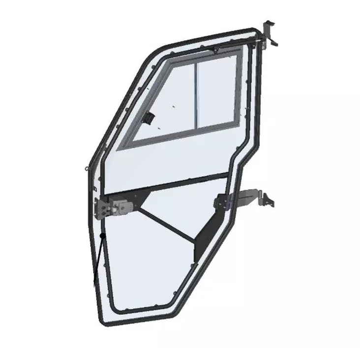 DFK Oikea ovi täydellinen Premium Polaris Ranger XP 1000 + Diesel 2020-> - DFK hyttien varaosat ja tarvikkeet - D527834 - 1