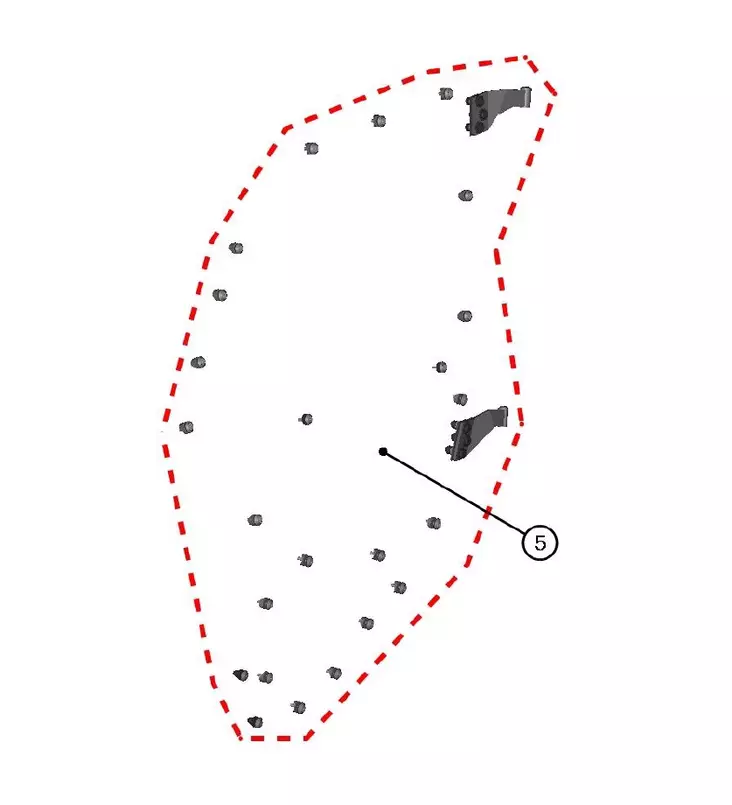 DFK Vasen Ovensaranat ja kiinnityssarja Yamaha YXZ 1000 - DFK hyttien varaosat ja tarvikkeet - D514424 - 1