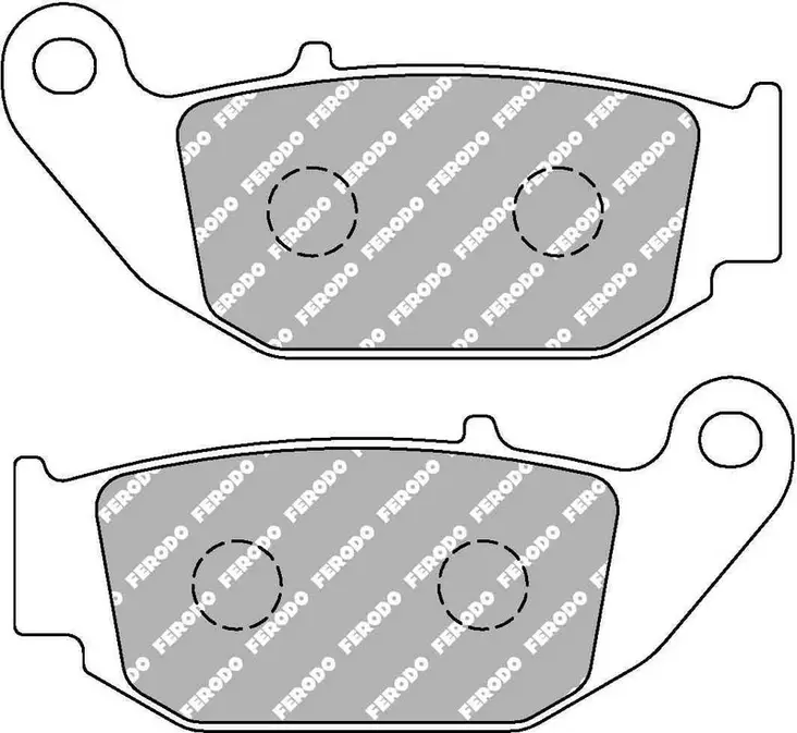 Ferodo jarrupalat Platinum taakse: Honda CBR 125R, CRF 250 M, Suzuki GSX-R 125 - Moottoripyörän jarrupalat - D495184 - 1
